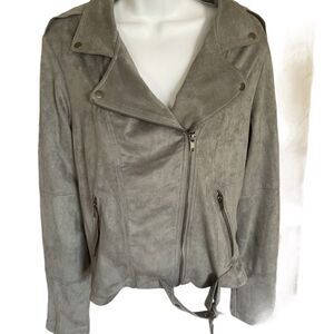 GF Collection Moto Jacket, Small Metallic Look